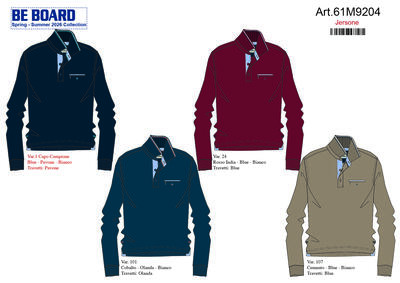 MEN'S POLO SHIRT M/L 61M9204 Tellini S.r.l. Wholesale Clothing